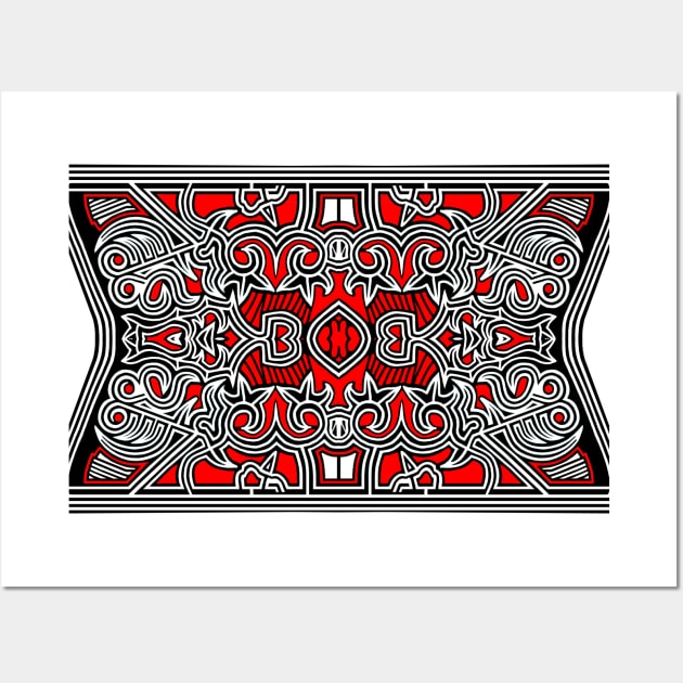 tribal batak motif 5 Wall Art by Hahanayas